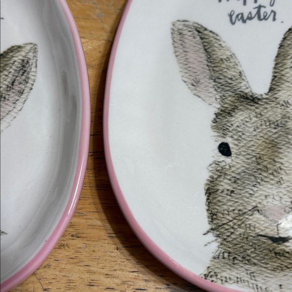 Rae Dunn Artisan Collection Ceramic  Plates set of 2 - Picture 4 of 8